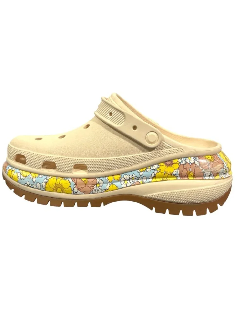 Crocs Mega Crush Retro Floral Clogs Mens 10 Womens 12